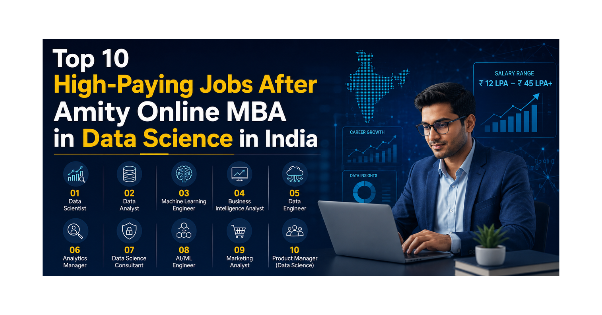 Top 10 High-Paying Jobs After Amity Online MBA in Data Science in 2026